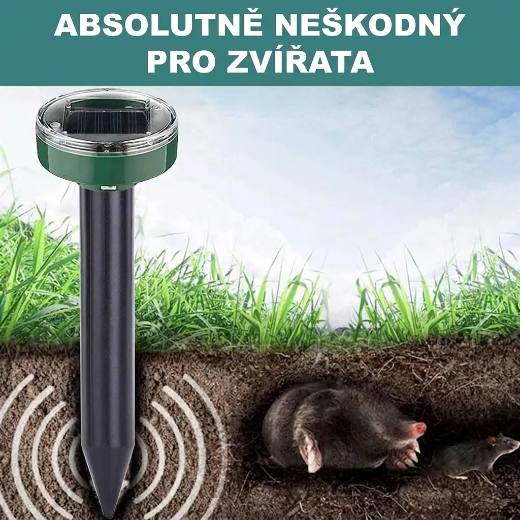 ZAHRADNÍ ULTRAZVUKOVÝ SOLÁRNÍ ODPUZOVAČ PROTI ŠKŮDCŮM, HLODAVCŮM A HMYZU - Obrázek 6